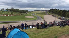 British Touring Car Championship near miss (crash)