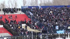 FC Volga NN - Dynamo M 3-0, riots at the stadium. 02.04.2011