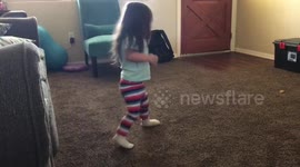 Special needs toddler taking first steps