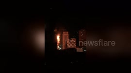 Fire lights up downtown Sao Paulo in 24-storey building blaze