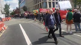 Hundreds take part in march for International Workers' Day