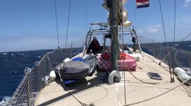 Sailing rough winds Gran Canaria