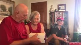 My Grandpa Trying Enchroma Color Blind Glasses for the First Time REACTION!! SURPRISE!! TEARS!!