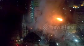 Desabamento do edifício