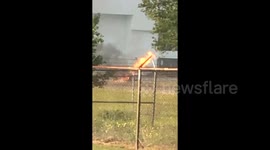 Lawnmower 'explodes' at Houston Airport