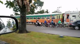 race with a train