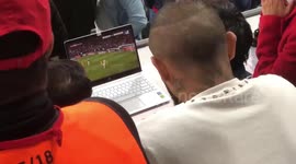 Aruto Vidal Was In The Stands Against Real Madrid