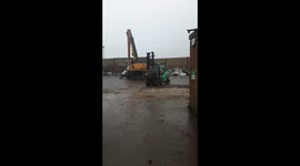 FORK LIFT TRUCK THROUGH WINDOW WHOOPS