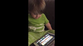 Baby with iPad