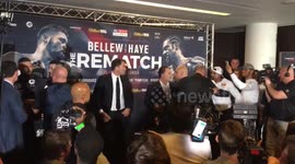 David Haye and Tony Bellew clash during their final press conference