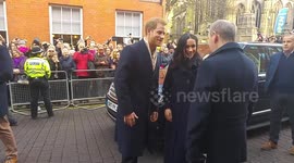 Prince Harry and Meghan Markle visit Nottingham