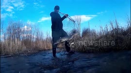 Spring Dip Net Fishing Jackfish