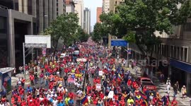 March in support of the re-election of Nicolás Maduro as president of Venezuela