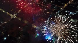 Drone Footage: Fireworks from Cinco de Mayo