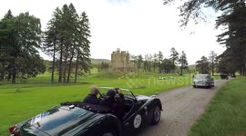 The MAC Drive Scotland 2017 Vintage & Supercars at Braemar Castle in Scottish highlands