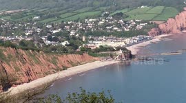 Light aircraft lands on Devon beach after engine failure