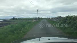 Ireland driving a car