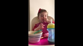 Sleep-eating, carb-loading baby