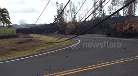 Leilani Estates 4:30 May 5, 2018 lava flow update