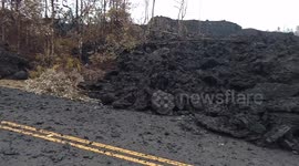 Leilani Estates lava flow at Makamae May 5, 2018