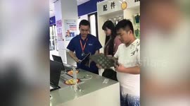Man breaks laptop in shop as he thought it's bendable