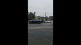 Catfight early morning chick fight from road rage