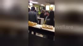 Newsflare Edit - imrans takeaway sheffield ANOTHER Fight !!!