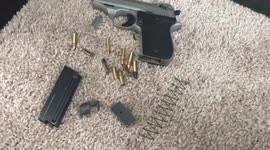 Cheap gun magazine breaks in my hand.