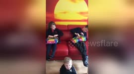 Newsflare Edit - Best surprise reaction ever Disneyland Paris