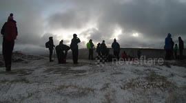 Sunrise Time-lapse in the Brecon Beacons during the winter