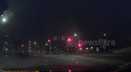 Dash cam. Man jumps out of moving taxi cab