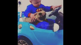Best friends on a road trip