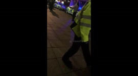 Christmas Eve , Fight and police in Maidenhead. U.K.