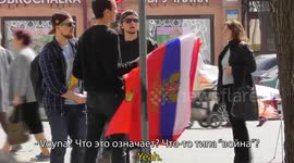 'What's going on? I just saw a load of tanks!' Vlogger pranks Russians on Victory Day