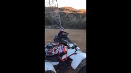 How not to do a donut on a quad