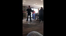 Woman repeatedly yells ‘I didn’t slap him’ after being removed from plane