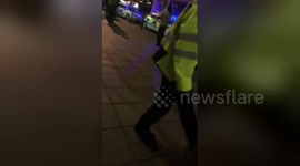 Newsflare Edit - Christmas Eve , Fight and police in Maidenhead. U.K.