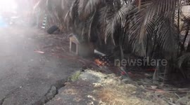 ‘The doghouse is still standing’: Filmer captures aftermath of Hawaii eruption
