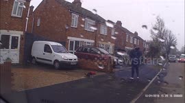 Dog walker allows her chihuahua dog to poo on my drive then walks away