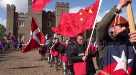 IMCF 2018 Medieval Combat World Championships opening ceremony at Scone Palace, Scotland