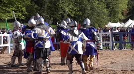BBC Sports Presenter Mike Bushell becomes a Medieval Knight at Scone Palace, during IMCF 2018