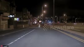 Shocking police dash-cam footage captures motorist's