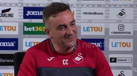 Carlos Carvalhal greets the press in appreciation ahead of final match in charge of Swansea