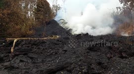 'That was the neighbour's house' - resident films aftermath of Hawaii volcano