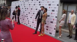 Host Mel B poses on the red carpet at the 2018 British LGBT Awards