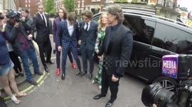 Celebrities arrive at LGBT awards in London