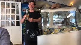 In the fish restaurant