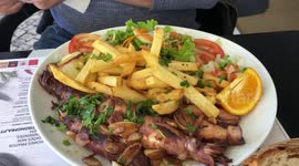 In the fish restaurant