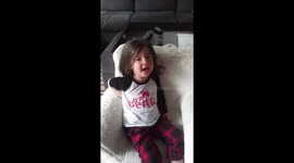 Adorable 3 year old has trouble wishing her Mom a Happy Mother's Day