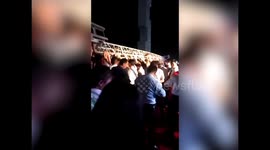 Lighting rig collapses during performance killing one